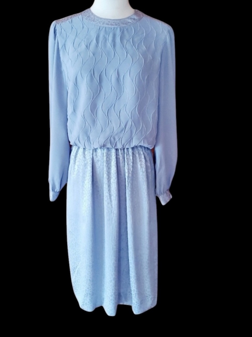 1980s Warren Petites‎ Gray Secretary Dress